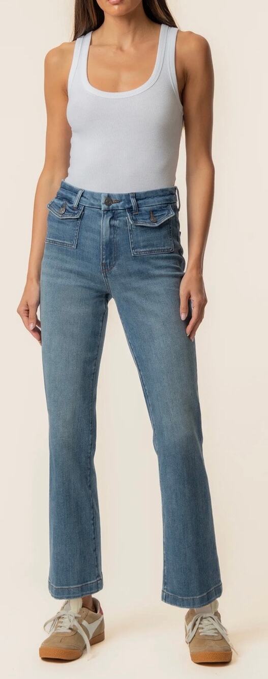 KUT from the Kloth Kelsey High Rise Ankle Flare Jeans Size 14 KP2247MA1